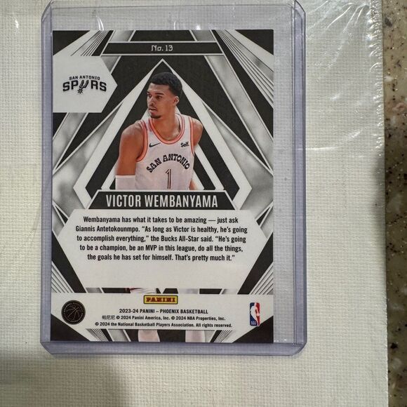 Victor Wembanyama Phoenix Paragon teal Lazer #13 mint condition rare - Picture 2 of 2